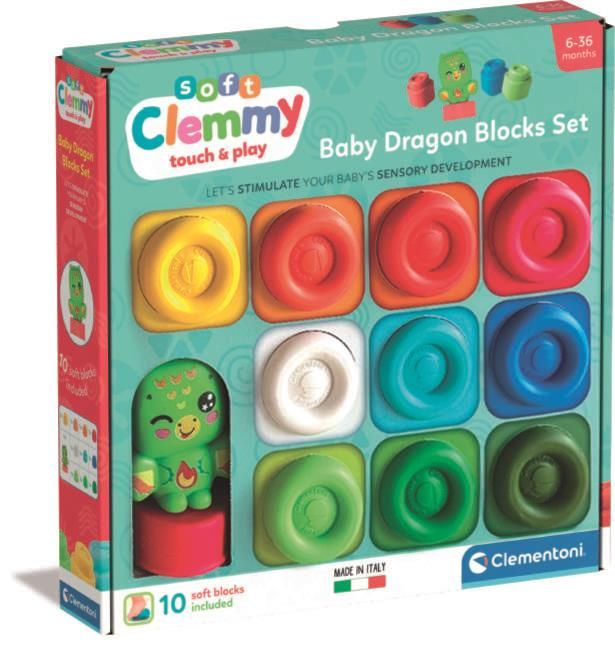 Zestaw miękkich klocków Clemmy Smok 17980 - zabawka