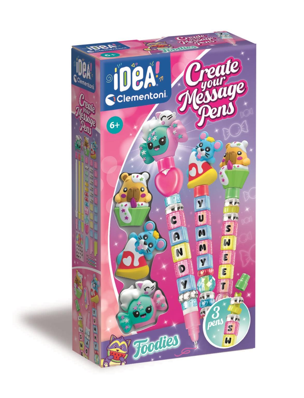 Mini fabryka długopisów z wiadomością Jedzenie 18399 - zabawka