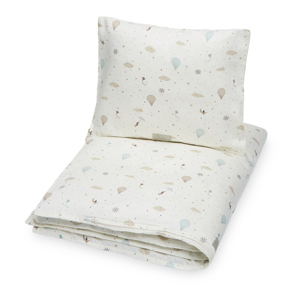 Pościel dziecięca do łóżeczka z bawełny organicznej w kolorze kości słoniowej 100x140 cm Dreamland – Cam Cam Copenhagen