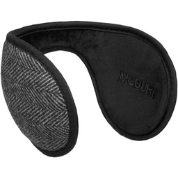 Herringbone Earband by McBURN, czarno-biały, One Size