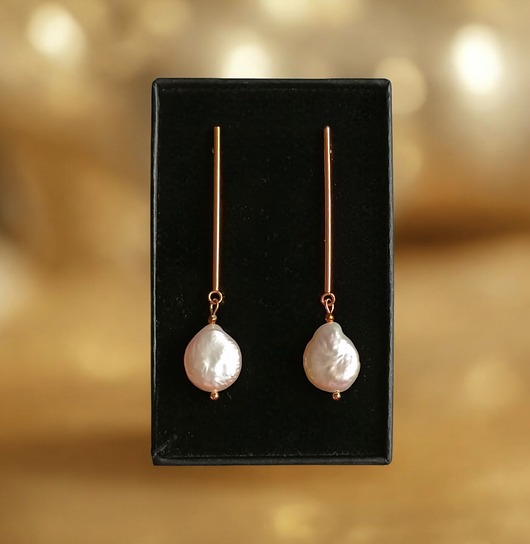 Perły : długie kolczyki : wyjątkowy prezent PREMIUM