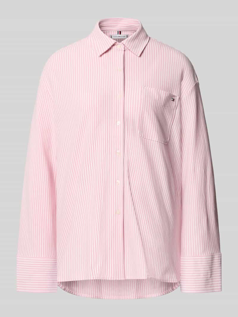 Bluzka o kroju oversized z mieszanki bawełny