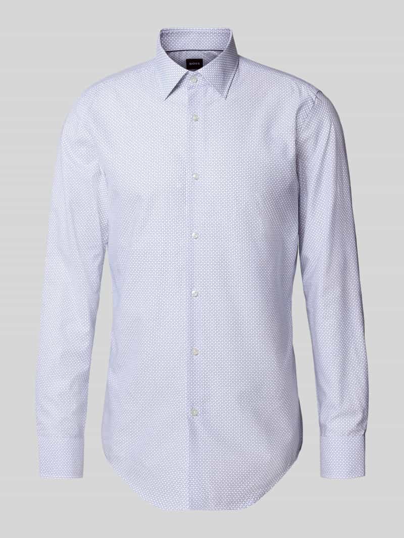 Koszula biznesowa o kroju slim fit z mieszanki lyocellu i bawełny model ‘HANK’