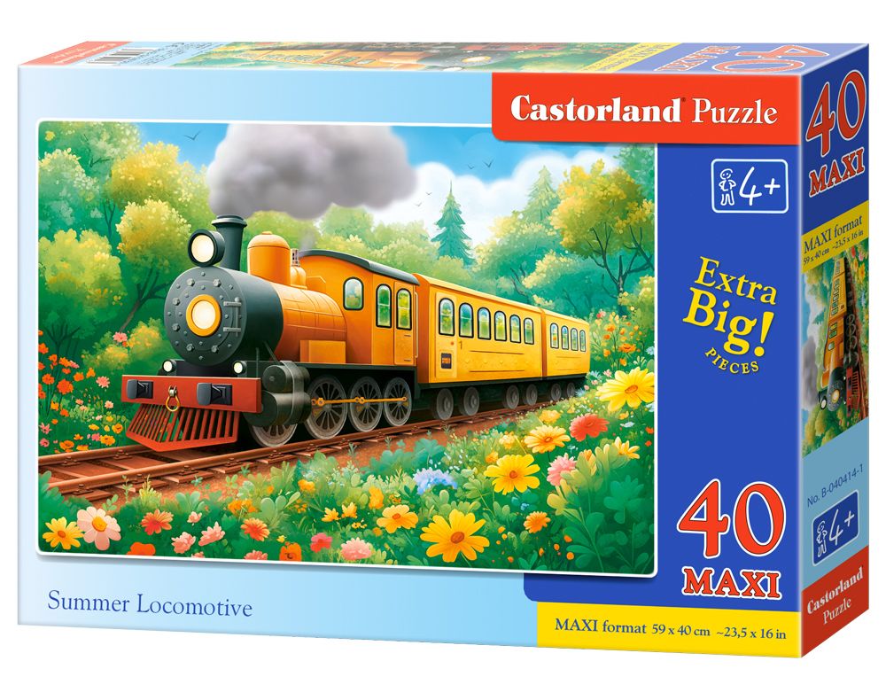 Puzzle 40 el. Maxi Summer Locomotive Castorland B-040414 - puzzle