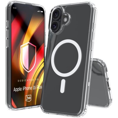 Etui 3MK Hardy LiqForce MagCase do Apple iPhone 16 Plus Przezroczysty