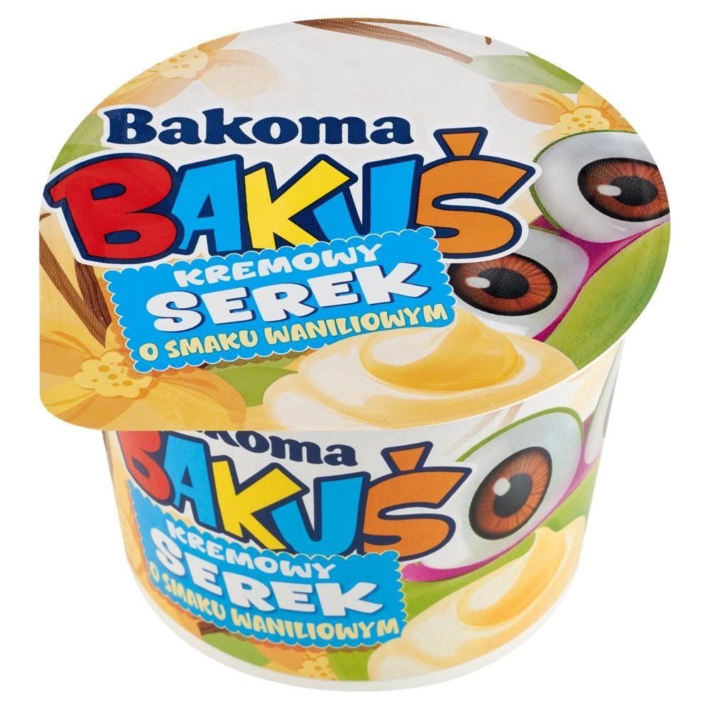 Bakoma Bakuś Kremowy serek o smaku waniliowym 125 g