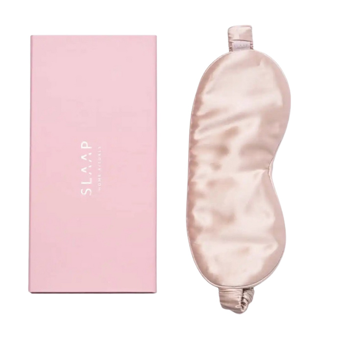 SLAAP Jedwabna opaska na oczy do spania szampański beż