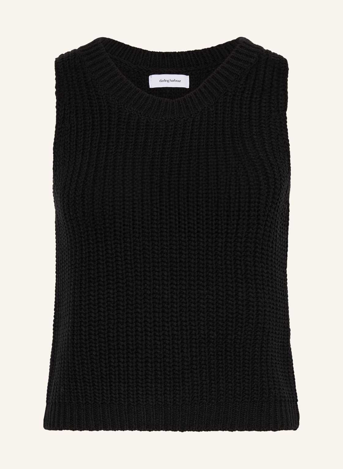 Darling Harbour Dzianinowy Top schwarz