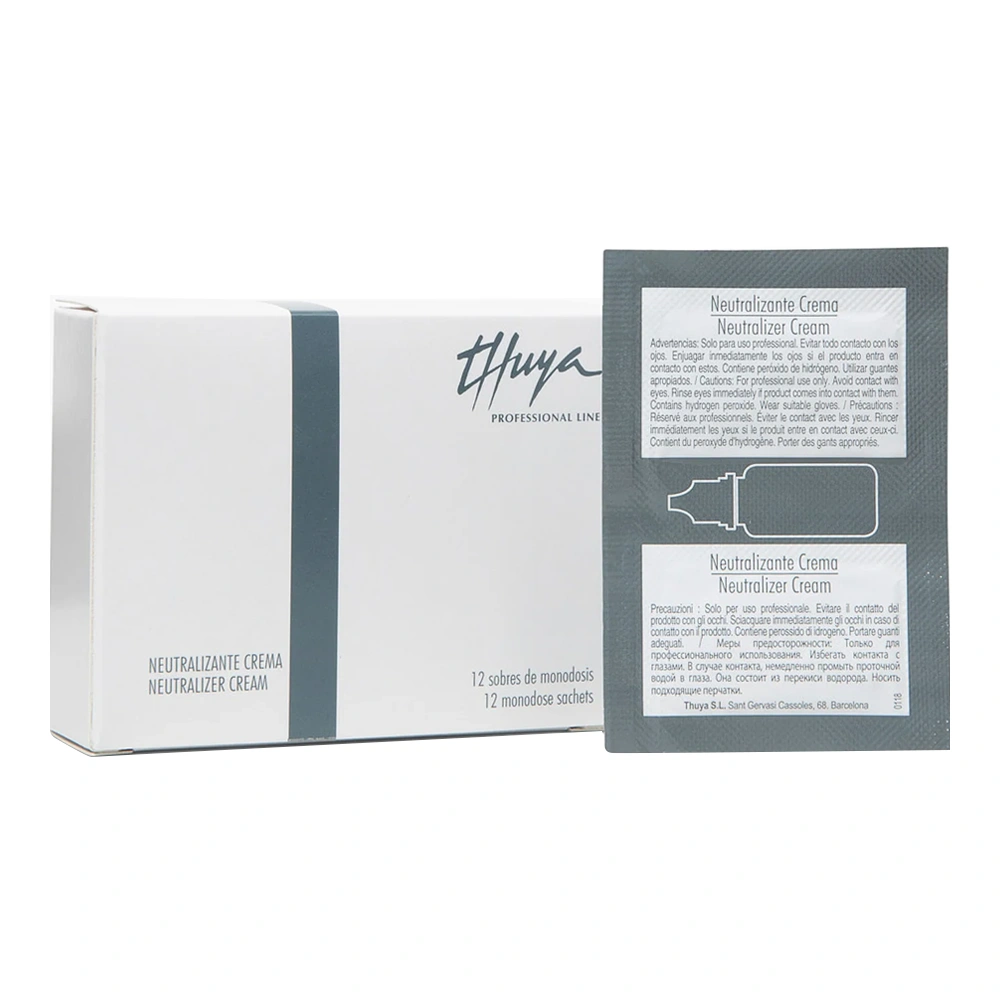 Thuya Neutralizer Cream neutralizator w saszetkach do laminacji brwi i rzęs 12 x 1 ml