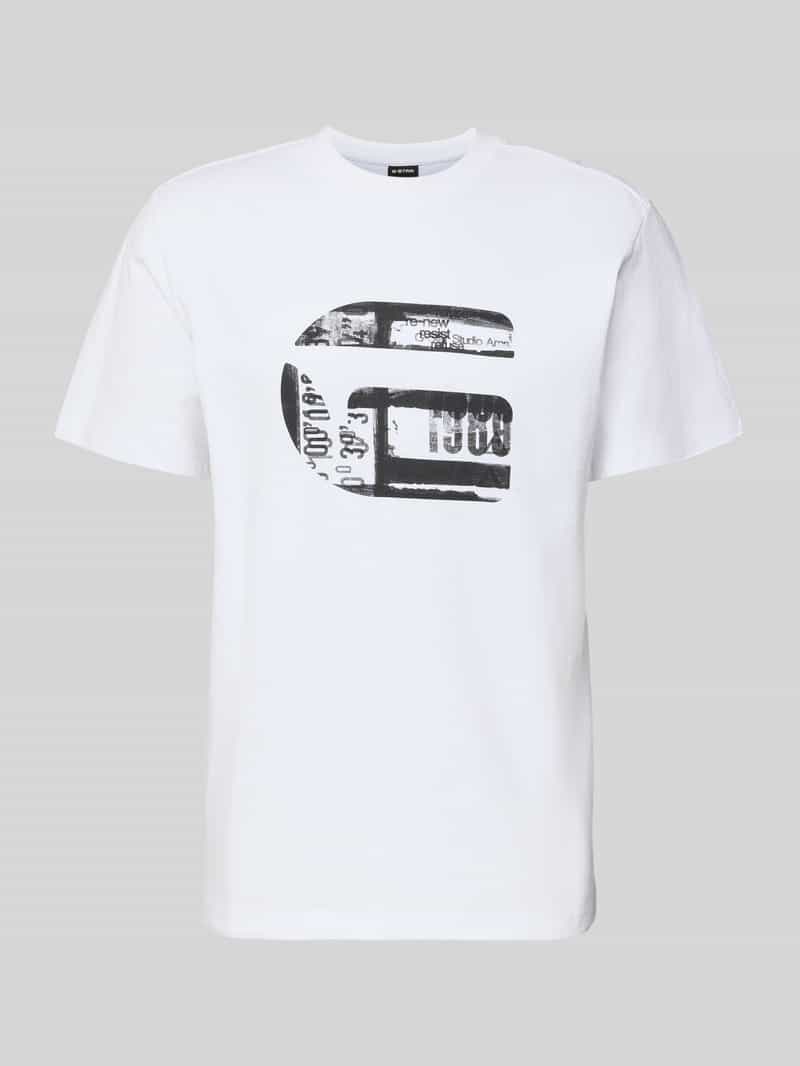 T-shirt o kroju regular fit z nadrukiem z logo model ‘icon’