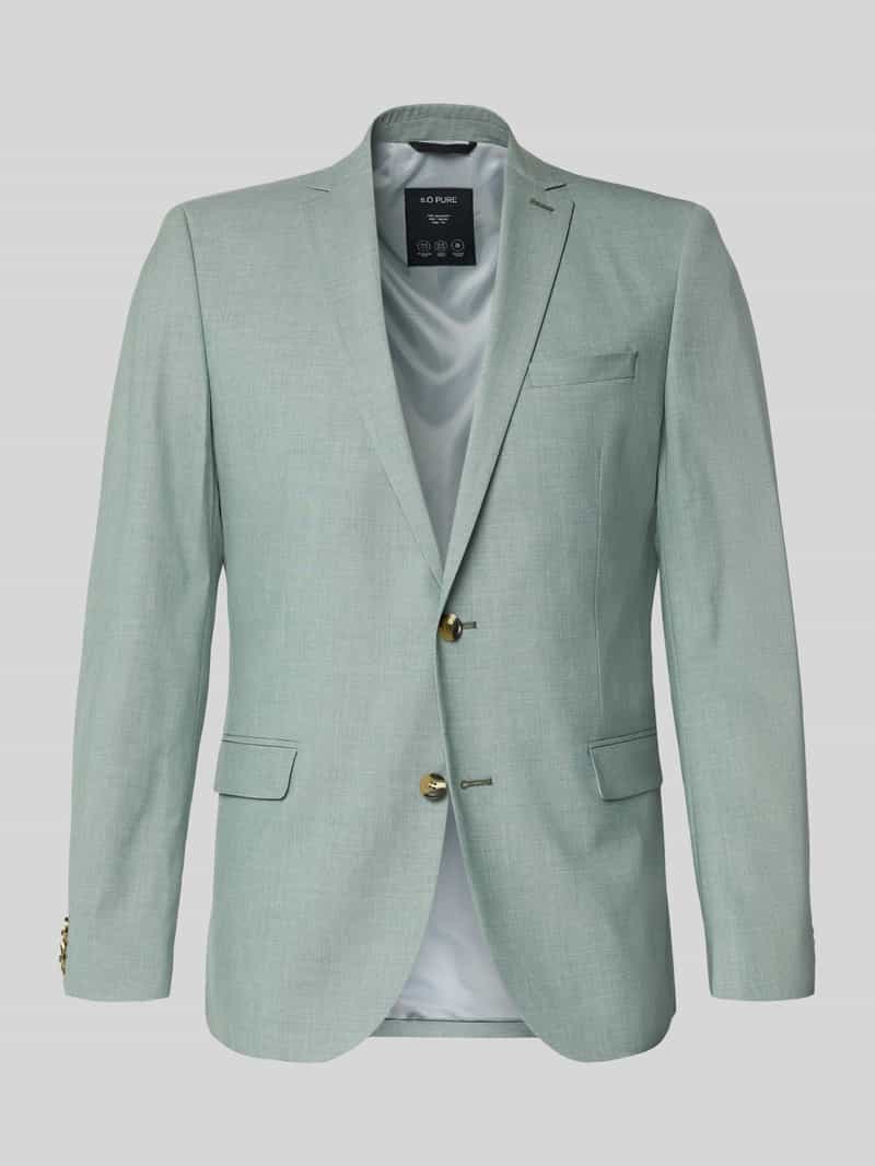 Marynarka garniturowa o kroju regular fit z dodatkiem wiskozy