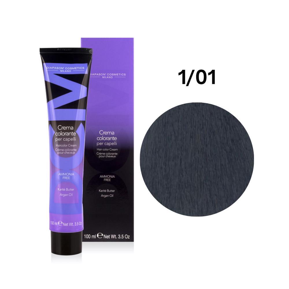 Diapason DCM, farba bez amoniaku, 1/01 Czarny Granat, 100ml