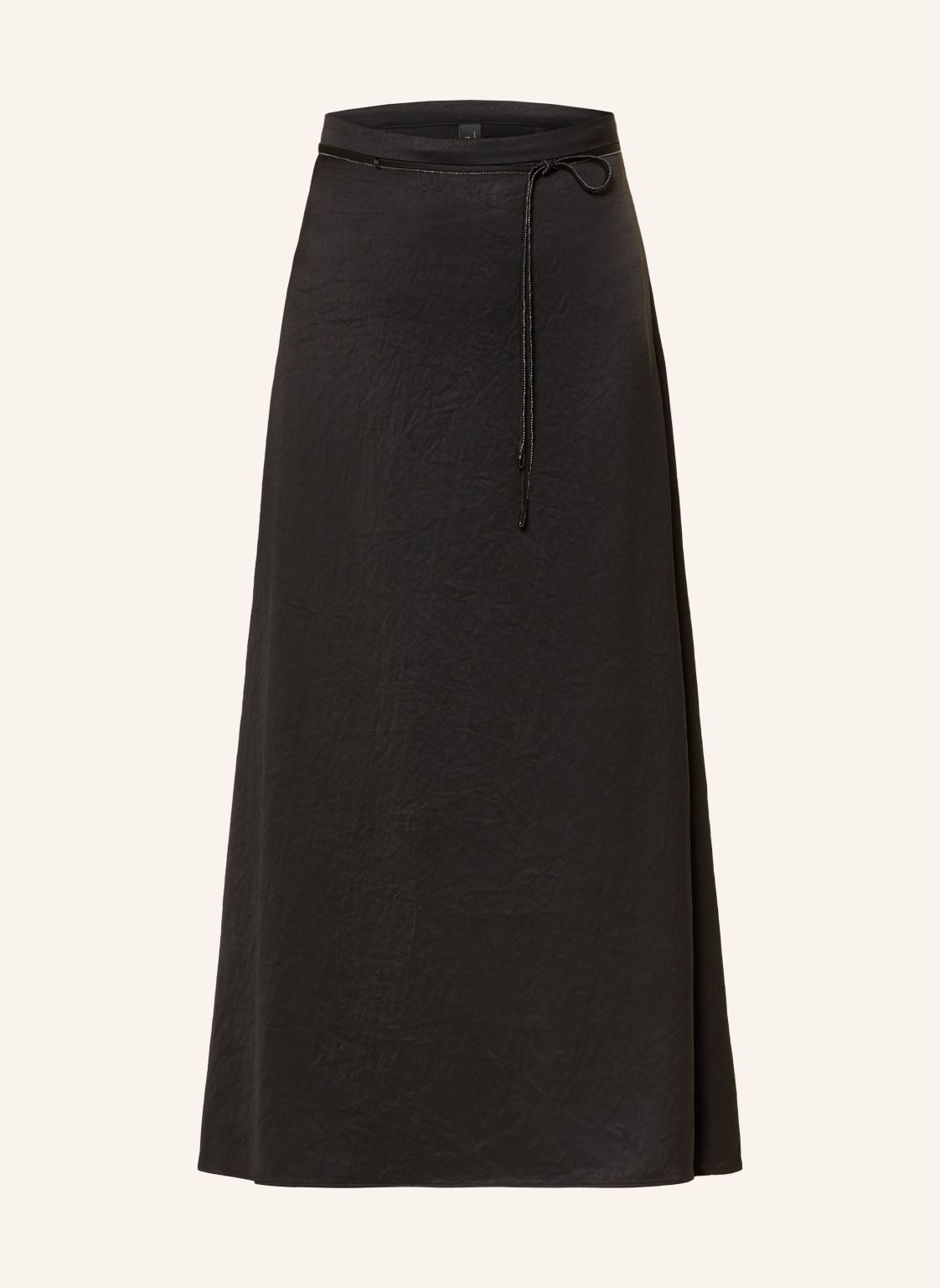 Marc Cain Spódnica Satynowa schwarz