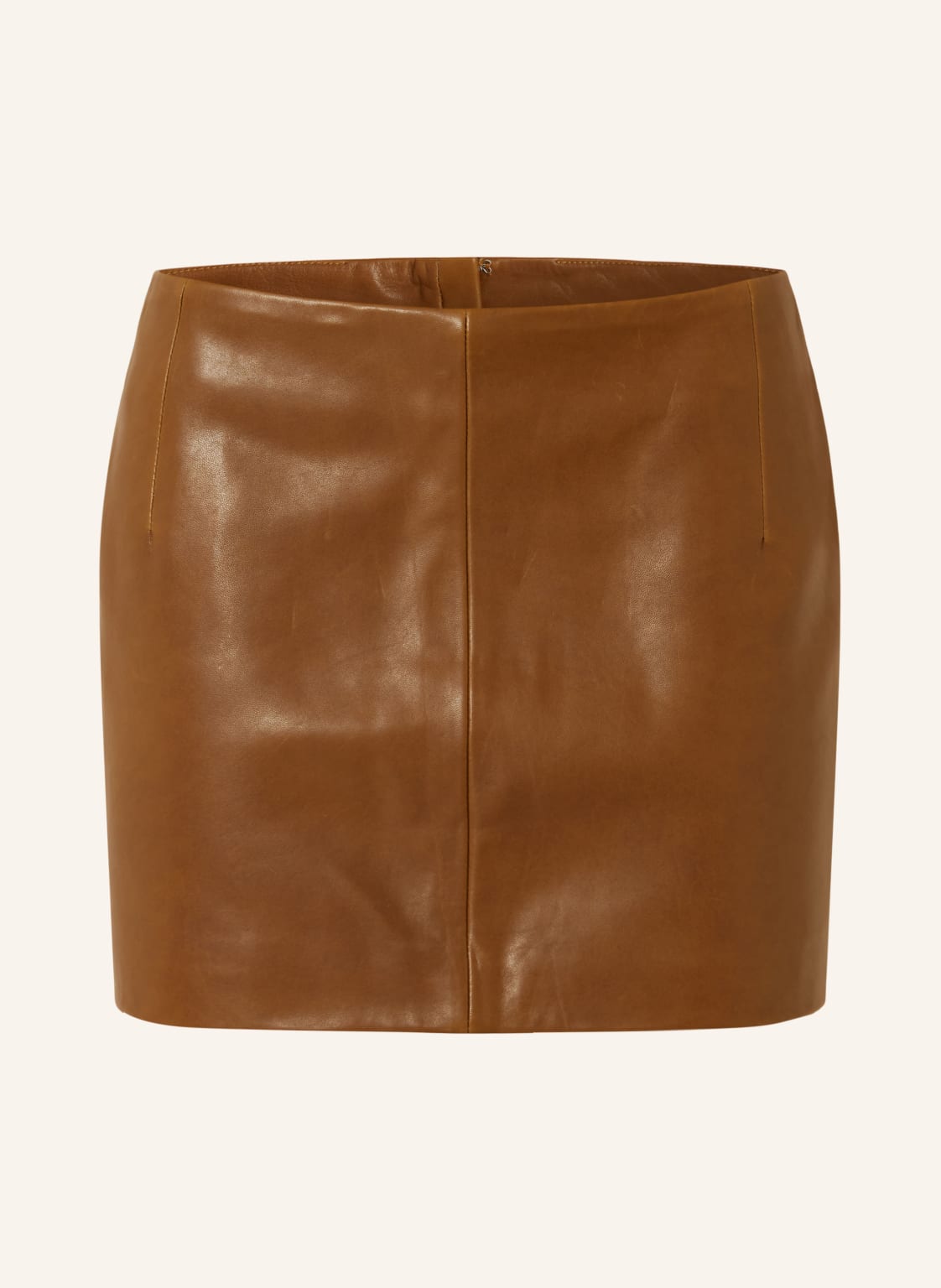 Nour Hammour Skórzana Spódnica braun