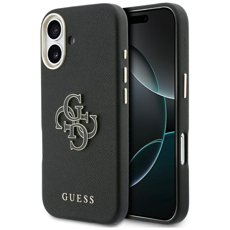 Etui Guess FW Resin Logo do iPhone 17 czarny