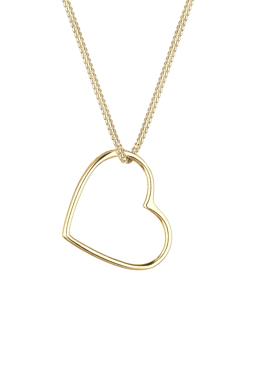 Elli Damski wisiorek Serce Basic wykonany ze srebra próby 925 Sterling Silver Naszyjniki 1 ct