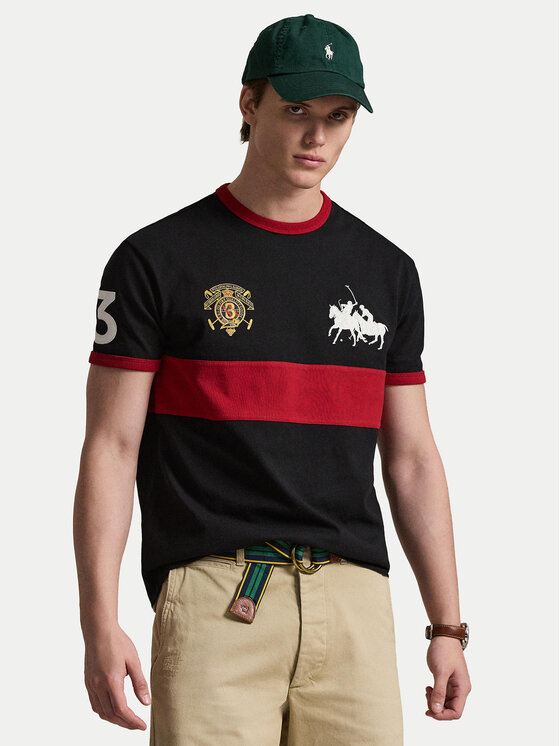 Polo Ralph Lauren T-Shirt 710B14218001 Czarny Regular Fit