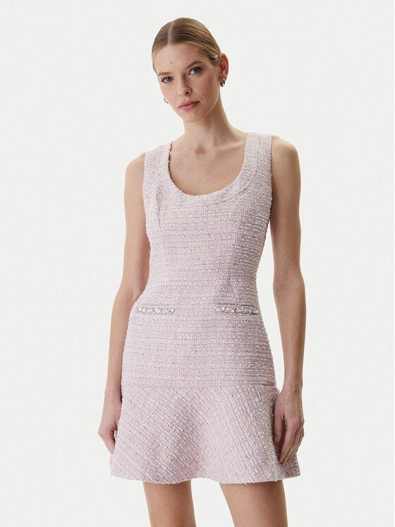 Guess Sukienka koktajlowa W6RK28 WJ632 Różowy Regular Fit