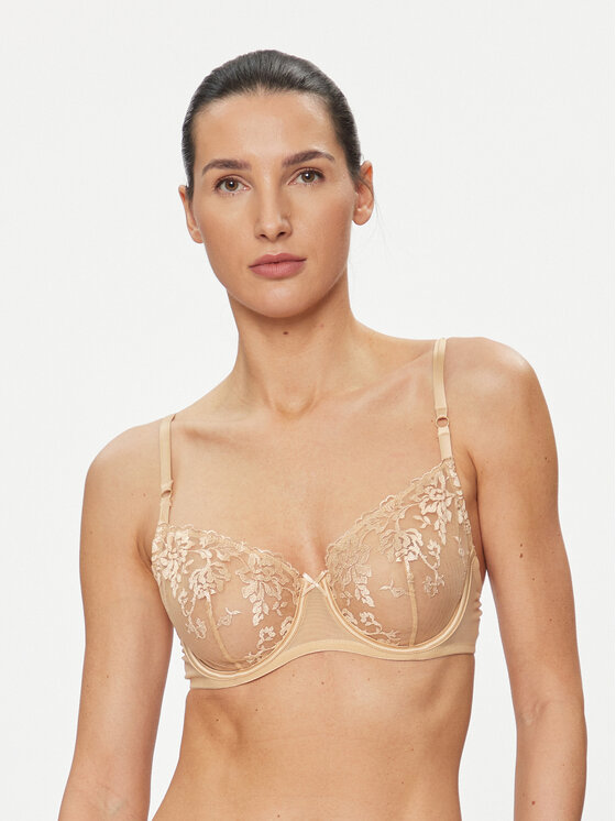 Guess Biustonosz z fiszbiną Giselle O4RC00 KC190 Beżowy