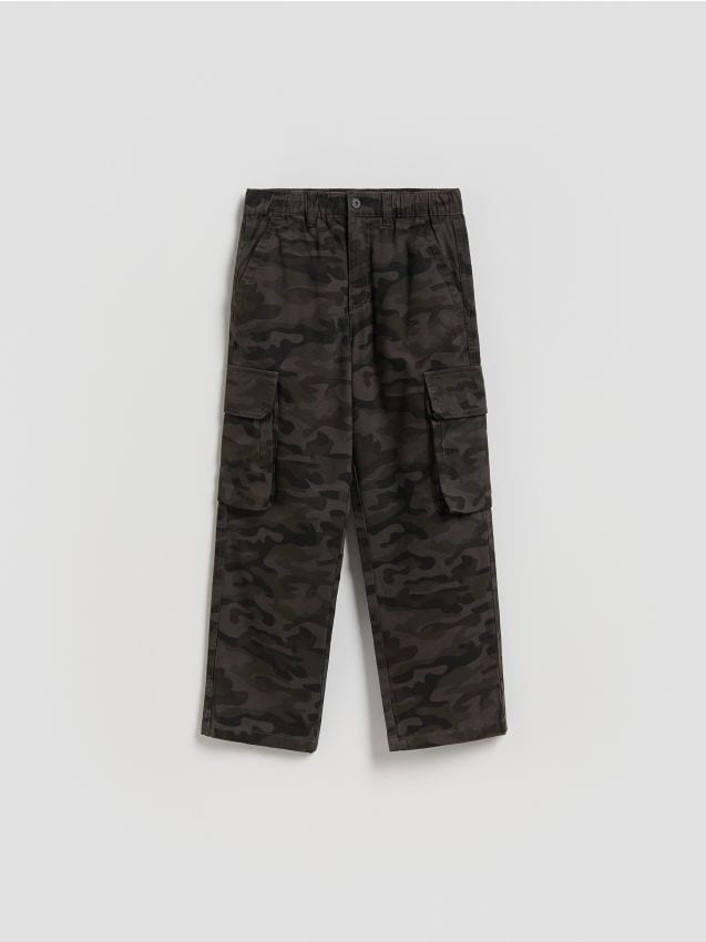 Reserved - Spodnie cargo - ciemnoszary