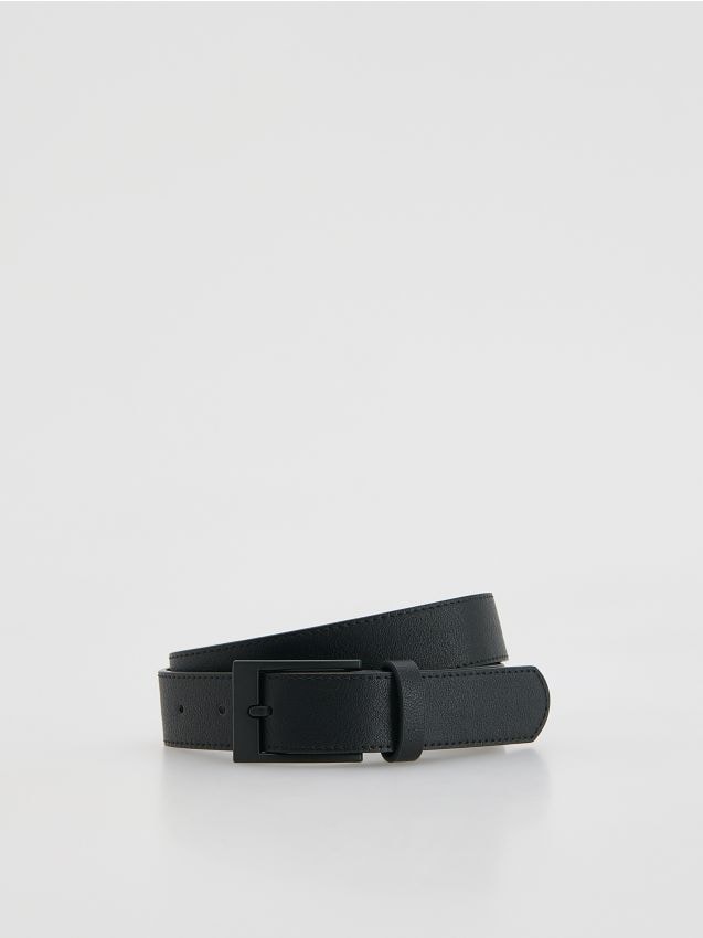 Reserved - Pasek z klamrą - czarny