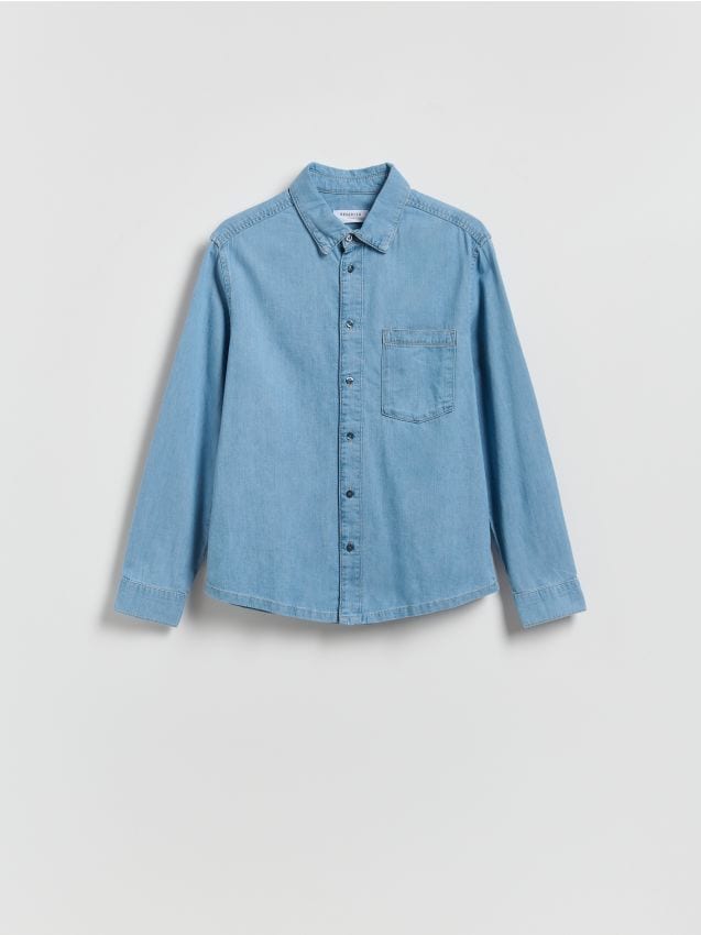 Reserved - Jeansowa koszula regular fit - niebieski