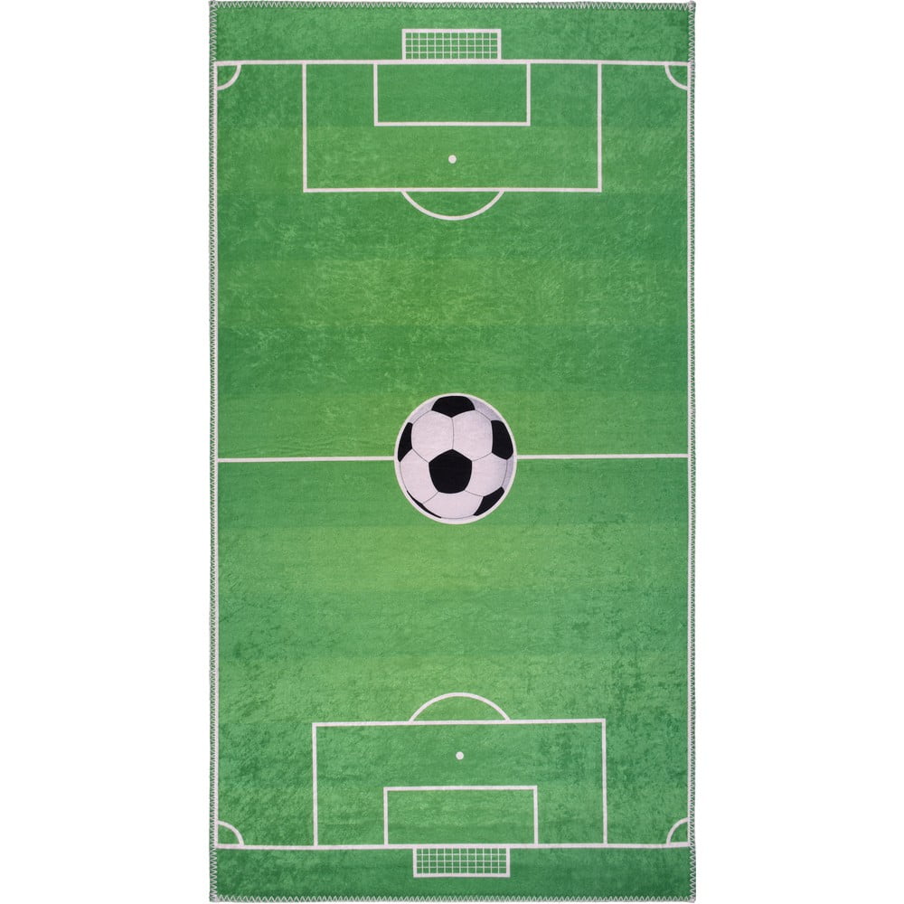 Zielony dziecięcy dywan do zabawy odpowiedni do prania 160x230 cm Soccer Time – Vitaus