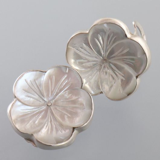 Perło-kwiaty - klipsy