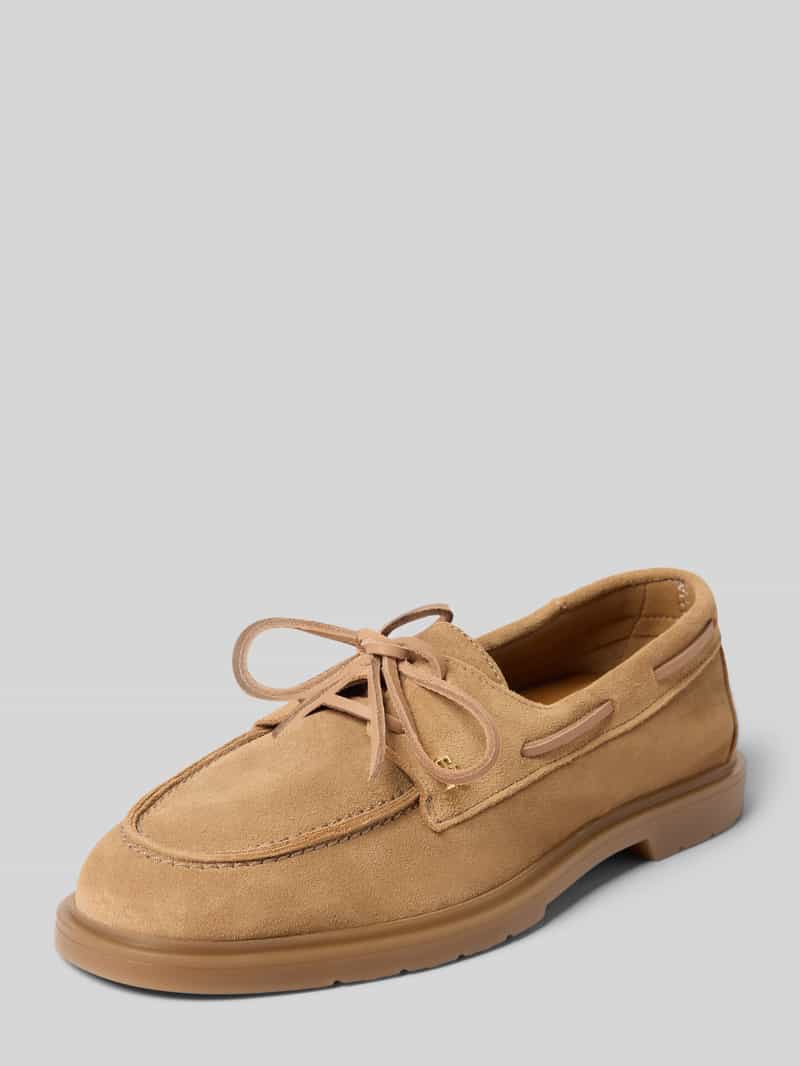 Buty żeglarskie z naturalnej skóry welurowej