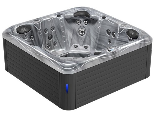 HYDROSAN - Wanna SPA Jacuzzi ogrodowe z hydromasażem 5-osobowa 200x200 cm 230V ODYSSEY OBUDOWA ANTRACYT SPA752