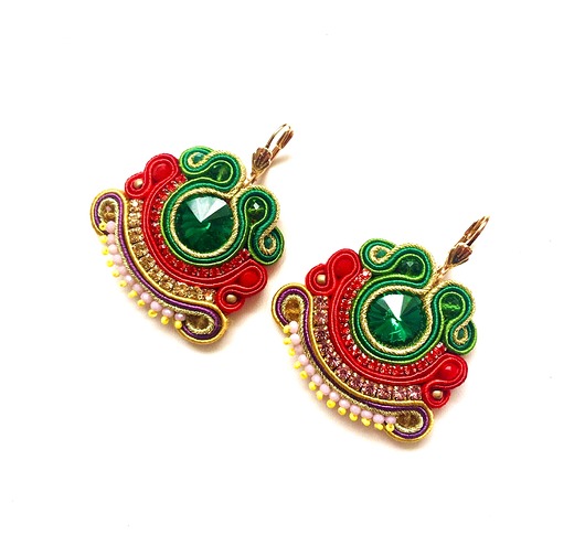 Sutaszowe kolczyki LA PALMA _ kolekcja 2025