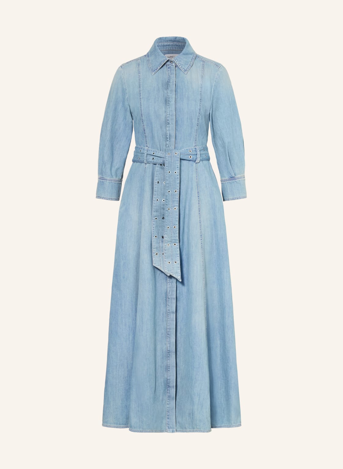 Marella Sukienka Jeansowa Z Rękawami 3/4 blau