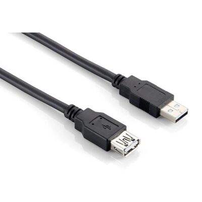 Kabel usb a wtyk usb a gniazdo 1,8 m VA0235-1,8 LB0015 Vayox czarny