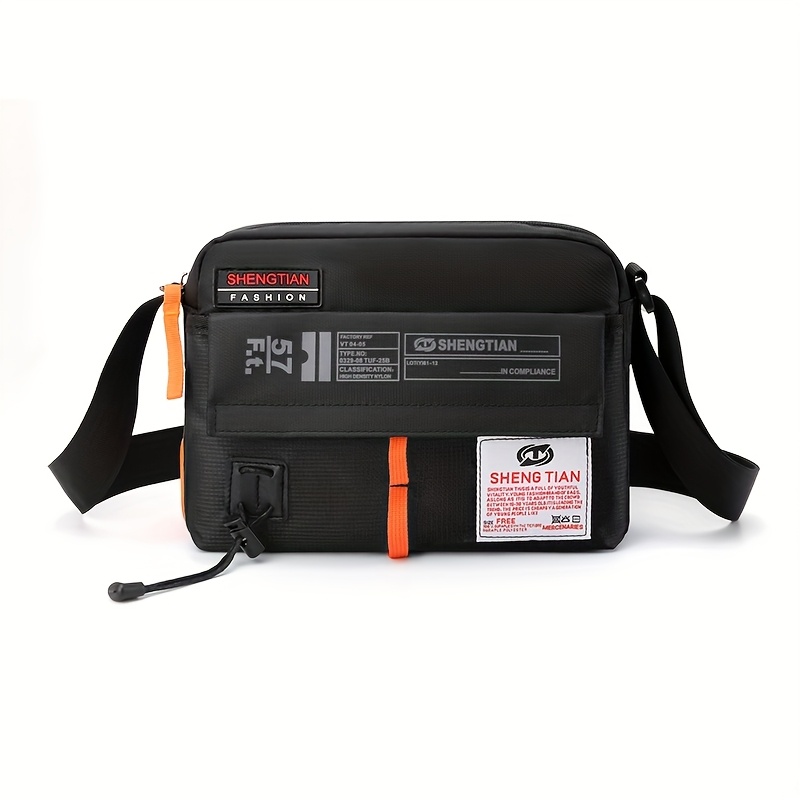 TEMU Pionowa, codzienna torba na ramię, unisex i stylowa, o dużej pojemności, wykonana z nylonu, z regulowanymi paskami, idealna na co dzień.