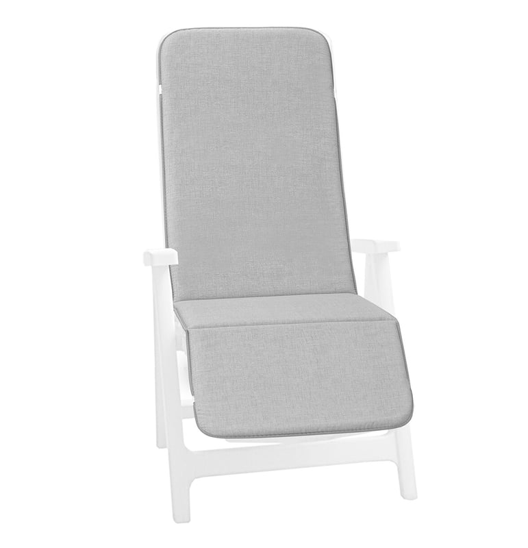 Poduszka Na Leżak 100% Wyprodukowano We Włoszech Miękki Pokrowiec Na Fotel Szary