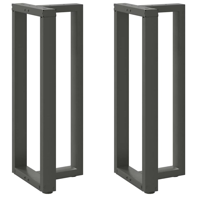 Nogi do stołu barowego w kształcie litery T 2 szt. Antracyt 40x35x(100-101) cm Stal vidaXL