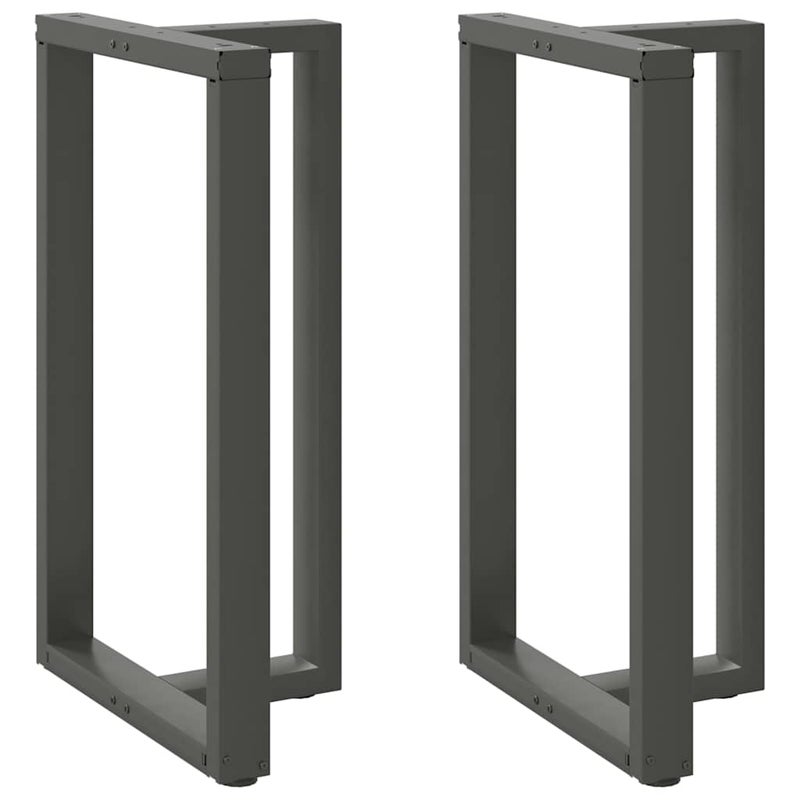 Nogi do stołu barowego w kształcie litery T 2 szt. Antracyt 60x35x(100-101) cm Stal vidaXL
