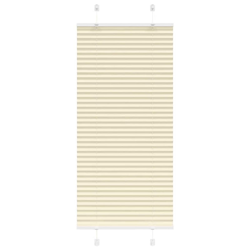 Roleta plisowana kremowa 55x100 cm Szerokość tkaniny 54,4cm vidaXL
