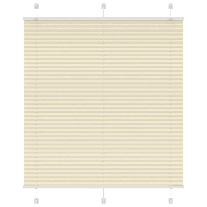 Roleta plisowana kremowa 120x150 cm Szerokość tkaniny 119,4cm vidaXL