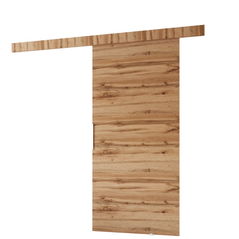 Drzwi przesuwne wewnętrzne CLEAN A 96 cm w kolorze dąb wotan.