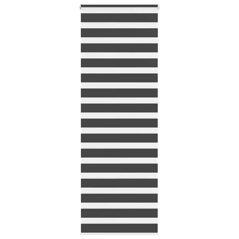 Roleta zebra, czarna, szerokość tkaniny 80,9 cm, poliester vidaXL