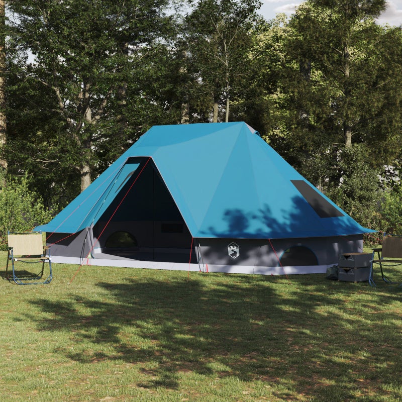 Rodzinny namiot tipi z dachem Niebieski 680 x 430 x 270 cm