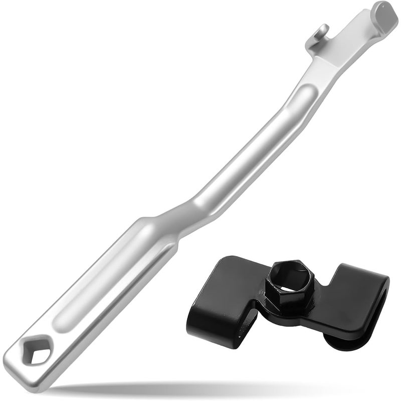 Przedłużka klucza dynamometrycznego o długości 34 cm z adapterem 1/2 cala, ze stali nierdzewnej, do kluczy dynamometrycznych i miejsc trudno dostępny