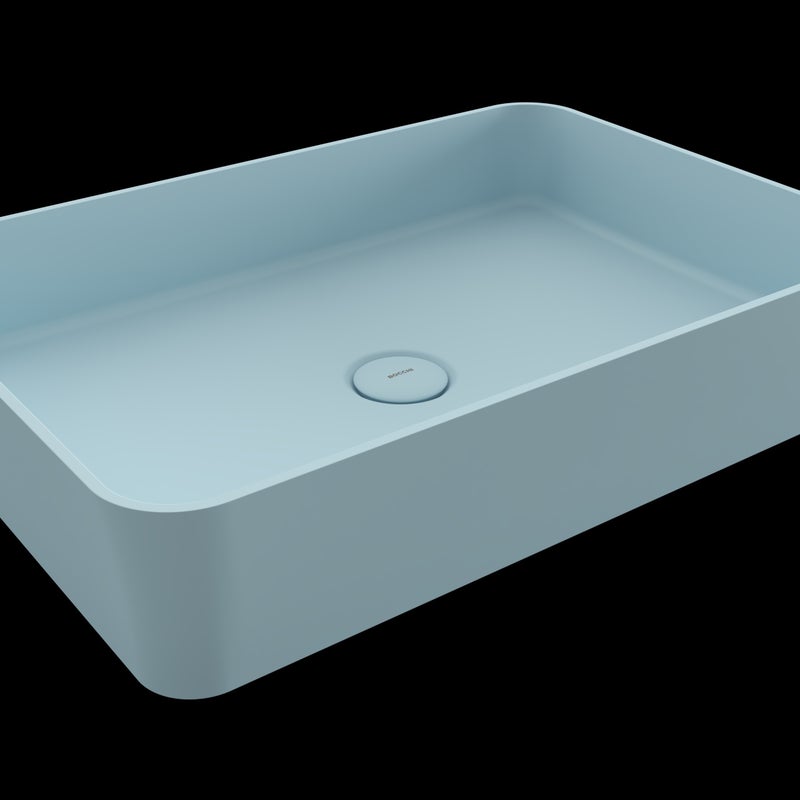 BOCCHI SOTTILE Umywalka nablatowa 55x38cm ICE blue