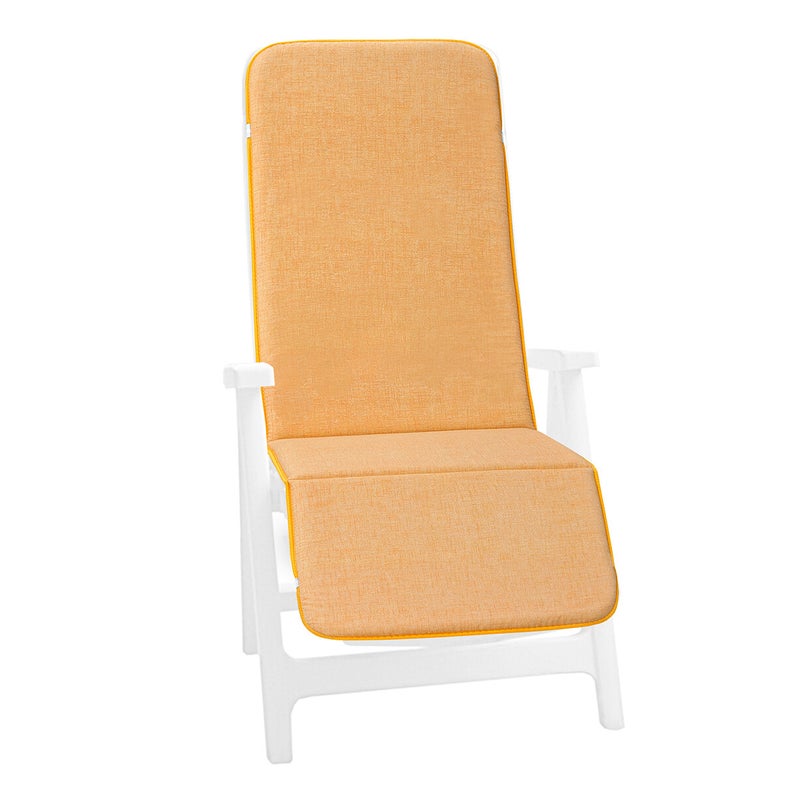 Poduszka Na Leżak 100% Wyprodukowano We Włoszech Miękki Pokrowiec Na Fotel Pomarańczowy