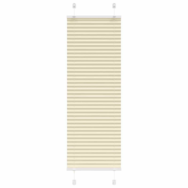 Roleta plisowana kremowa 50x100 cm Szerokość tkaniny 49,4cm vidaXL