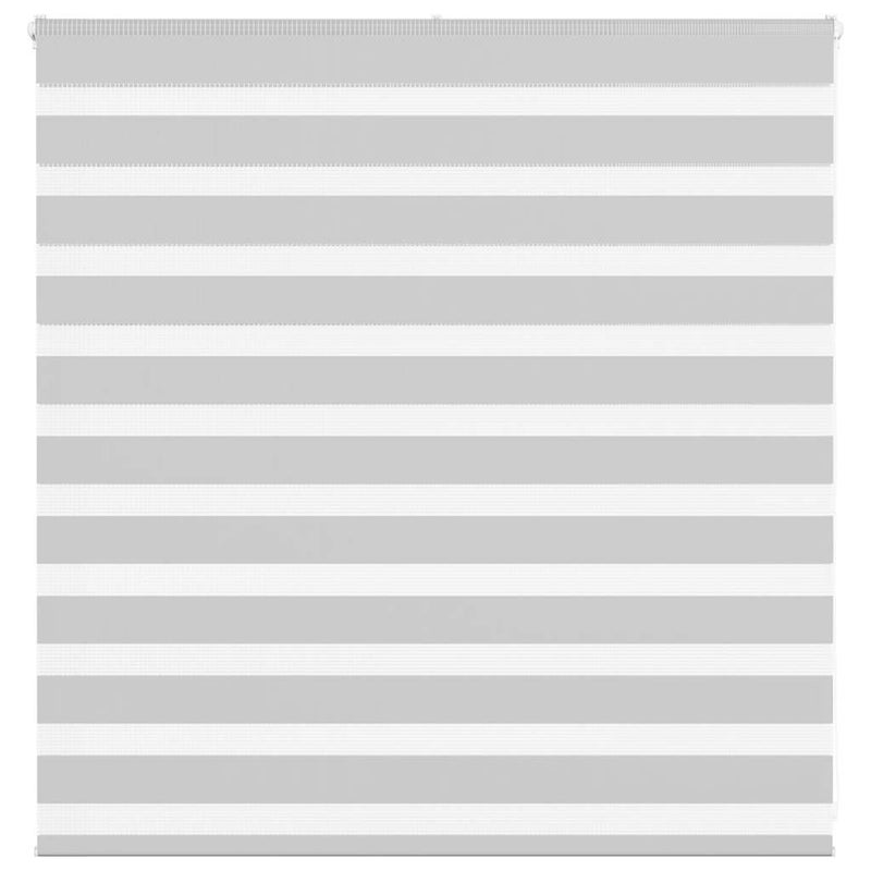 Roleta zebra, jasnoszara, szerokość tkaniny 45,9 cm, poliester vidaXL