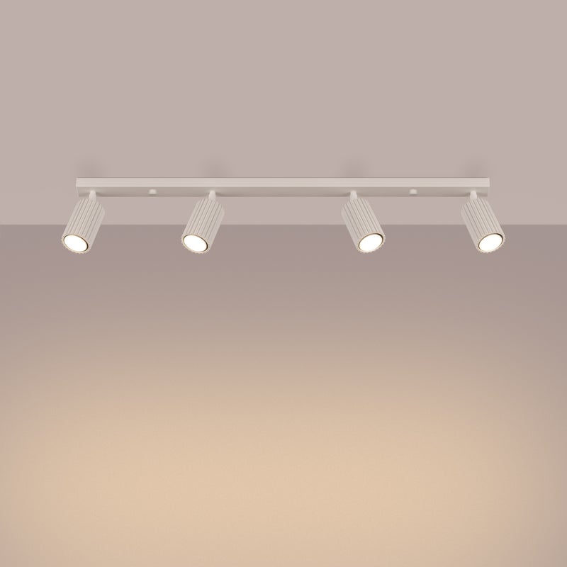 Plafon GLOOW 4L beżowy LED 3000K - 81x6.5x16.5cm Sollux