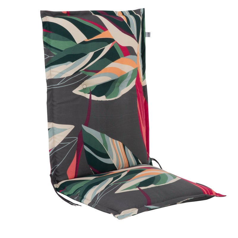 Poduszka na krzesło ogrodowe 100 x 46 cm Malezja Niedrig motyw roślinny PATIO