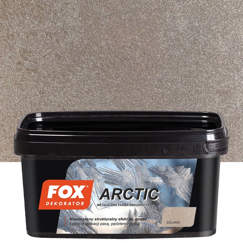 Farba dekoracyjna metaliczna Arctic Solaris 1l Fox